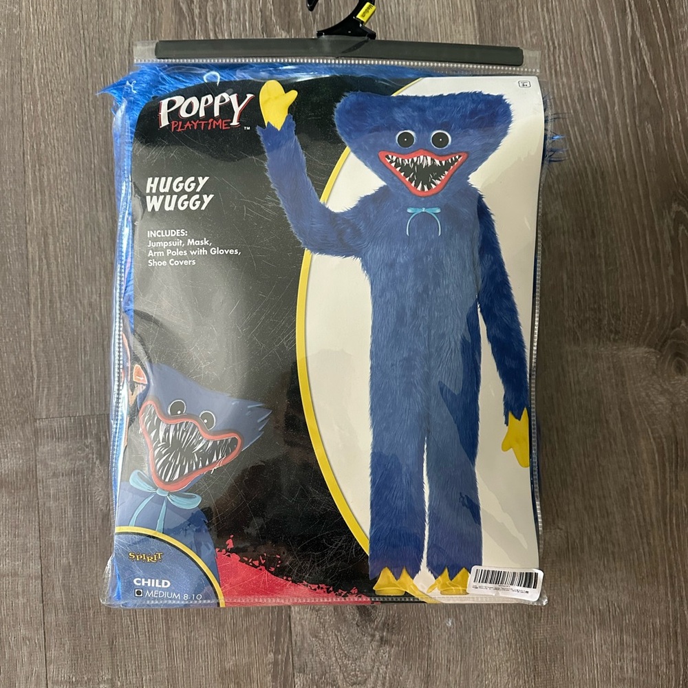Huggy Wuggy Kids Costume - Brand New in Bag Size Medium (8-10)